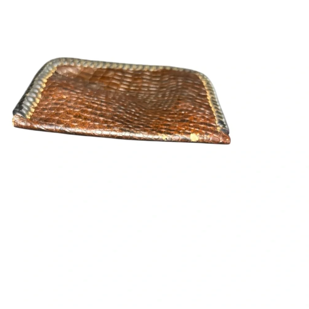 Vintage Brown Leather Coin Pouch